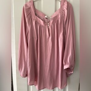 NWT Loft Plus Pink Blouse
